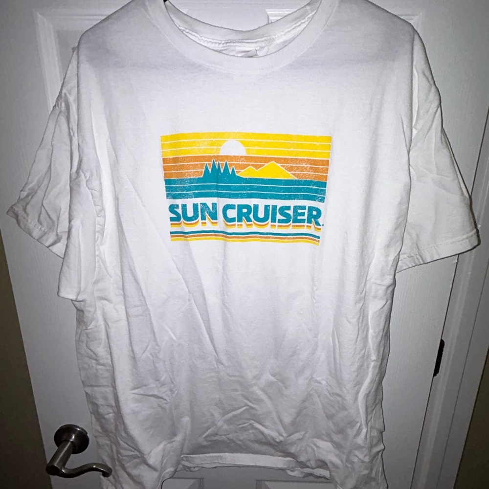 Sun Cruiser White Graphic T-Shirt